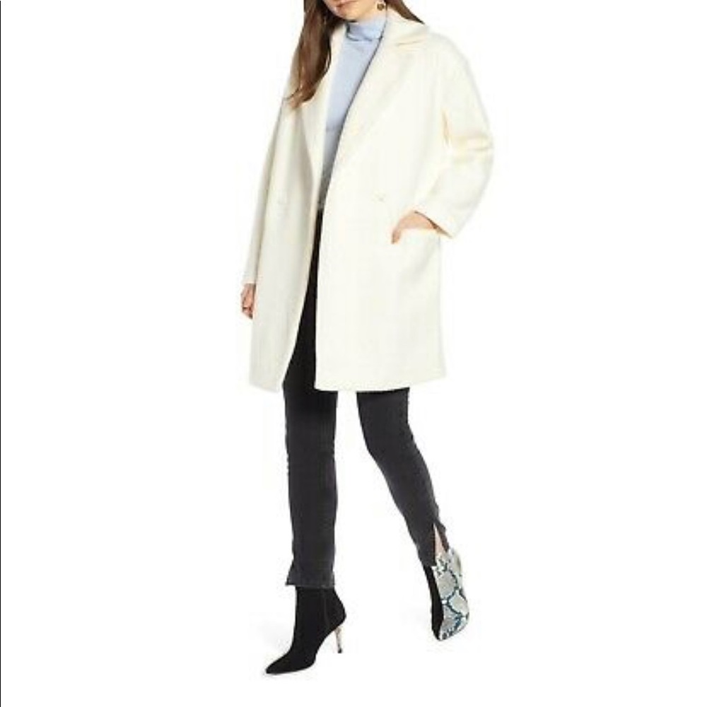 Something Navy Double Breasted Coat